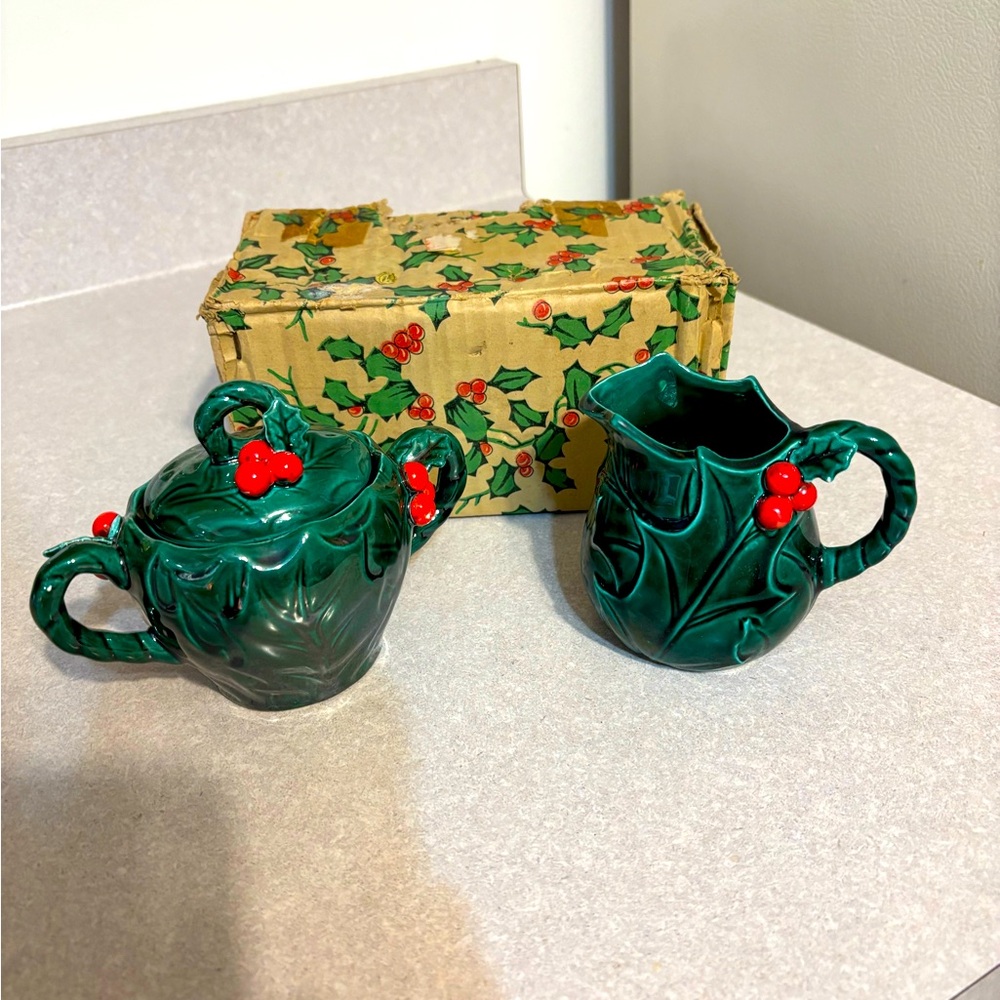 ❤️💚Sugar & creamer set